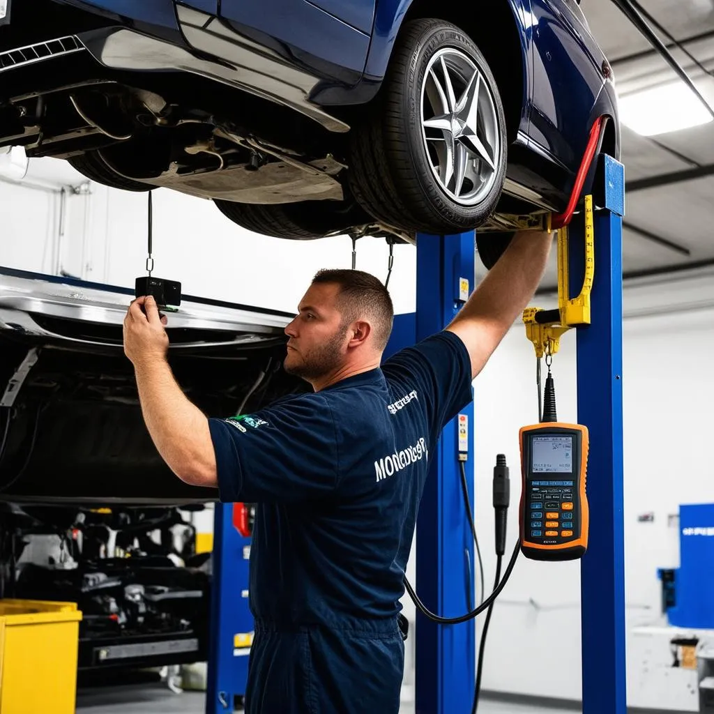 Experienced Technician Using Professional Diagnostic Tools